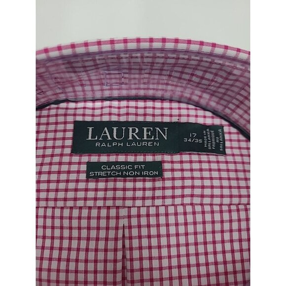 Lauren Ralph Lauren Classic Fit Button Down Men's Size 17 34/35 New with Tags - Picture 2 of 6